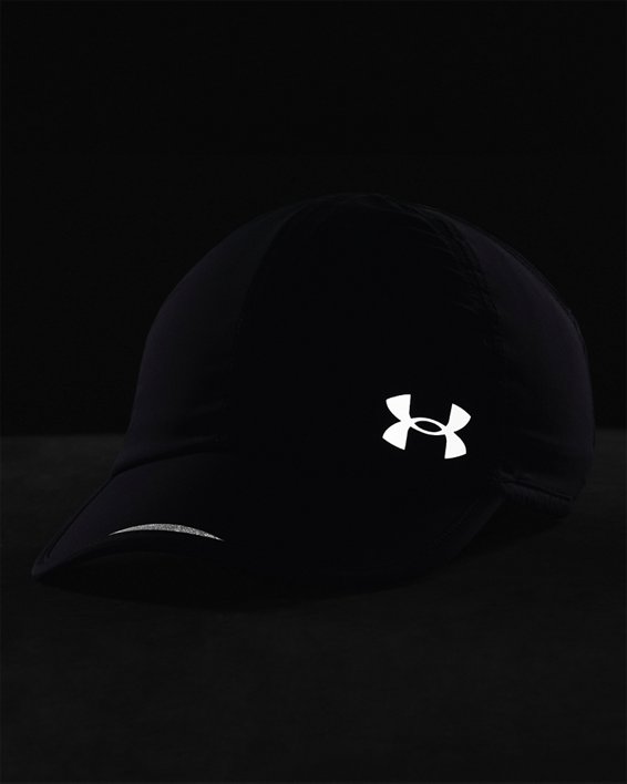 หมวกแก๊ป UA Iso-Chill Launch Wrapback สำหรับผู้หญิง, Black, pdpMainDesktop image number 3